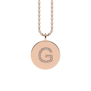 Letters with Love - Coin letter G rose gold