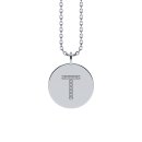 Letters with Love - Coin letter T silver