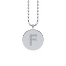 Letters with Love - Coin letter F silver