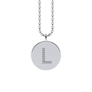 Letters with Love - Coin letter L silver