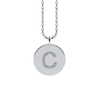 Letters with Love - Coin letter C silver