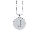 Letters with Love - Coin letter J silver