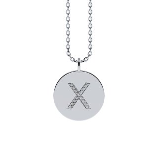 Letters with Love - Coin letter X silver