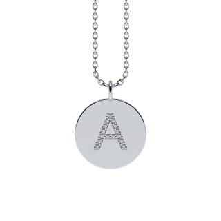 Letters with Love - Coin letter A silver