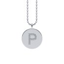 Letters with Love - Coin letter P silver