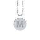 Letters with Love - Coin letter M silver