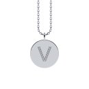 Letters with Love - Coin letter V silver