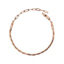 Curb chain bracelet rose gold