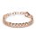 Curb chain bracelet rose gold
