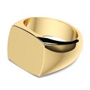 Signet ring square gold