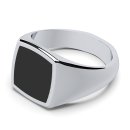 Signet ring square onyx silver