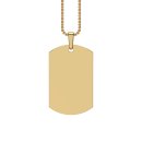 Anh&auml;nger Dog Tag Gold