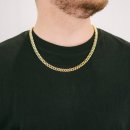 Curb chain necklace gold