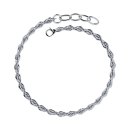 Cord bracelet silver
