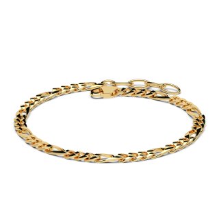 Figaro bracelet gold
