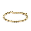 Bead bracelet large gold