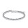 Bead bracelet large silver