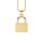 Necklace lock gold