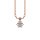 Necklace small cubic zirconia rose gold