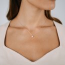Necklace large cubic zirconia rose gold