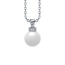 Necklace pearl silver