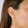 Stud earrings zirconia small gold