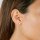 Stud earrings zirconia large gold