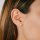 Stud earrings zirconia large rose gold