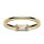 Ring Baguette Zirconia gold