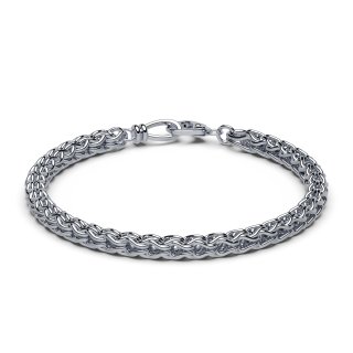 Bracelet plaited silver