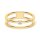 Ring double with zirconia gold