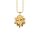 Necklace four leaf clover gold