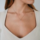 Halskette Tropfen Zirkonia Roségold