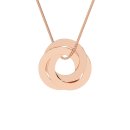 Necklace three circles rose gold