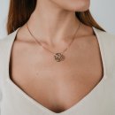 Necklace three circles rose gold