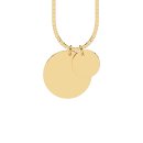 Necklace two coins gold