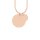 Necklace two coins rose gold