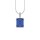 Halskette blauer Baguette Zirkonia Silber