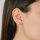 Stud earrings four zirconia silver