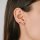 Stud earrings four zirconia rose gold