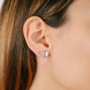 Stud earrings bagutte silver