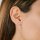 Stud earrings circle pav&eacute; zirconia silver