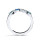 Ring blue zirconia silver
