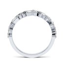 Ring baguette zirconia silver