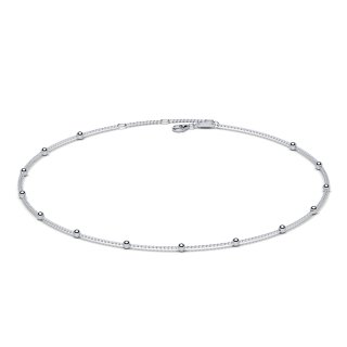 Anklet beads silver