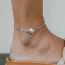 Anklet shell silver