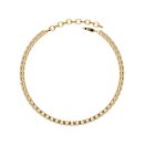 Tennis bracelet baguette zirconia gold