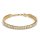 Tennis bracelet baguette zirconia gold