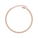 Tennis bracelet baguette zirconia rose gold