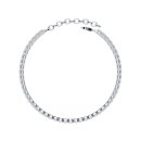 Tennis bracelet baguette zirconia silver